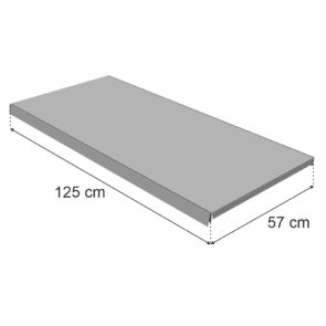 Zdjęcie produktu: Półka do regału MAGO G-57 cm L-125 cm jasny szary