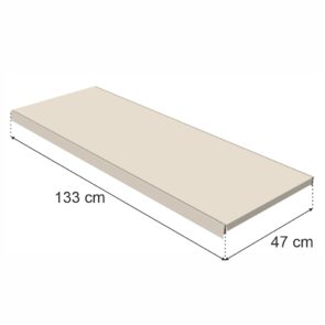 Zdjęcie produktu: Półka do regału MAGO G-47 cm L-133 cm kremowy