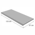 Zdjęcie produktu: Półka do regału MAGO G-57 cm L-133 cm jasny szary