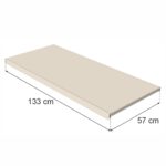 Zdjęcie produktu: Półka do regału MAGO G-57 cm L-133 cm kremowy