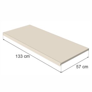 Zdjęcie produktu: Półka do regału MAGO G-57 cm L-133 cm kremowy