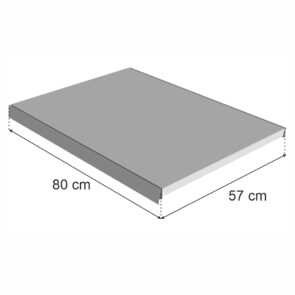 Zdjęcie produktu: Półka do regału MAGO G-57 cm L-80 cm jasny szary