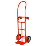 Zdjęcie produktu: Rozkładany wózek transportowy 2w1 magazynowy młynarka taczkowy Mega-M 250kg czerwony