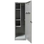 Zdjęcie produktu: Szafa gospodarcza socjalna Mega-M 1-drzwiowa z półkami S-50 cm szara