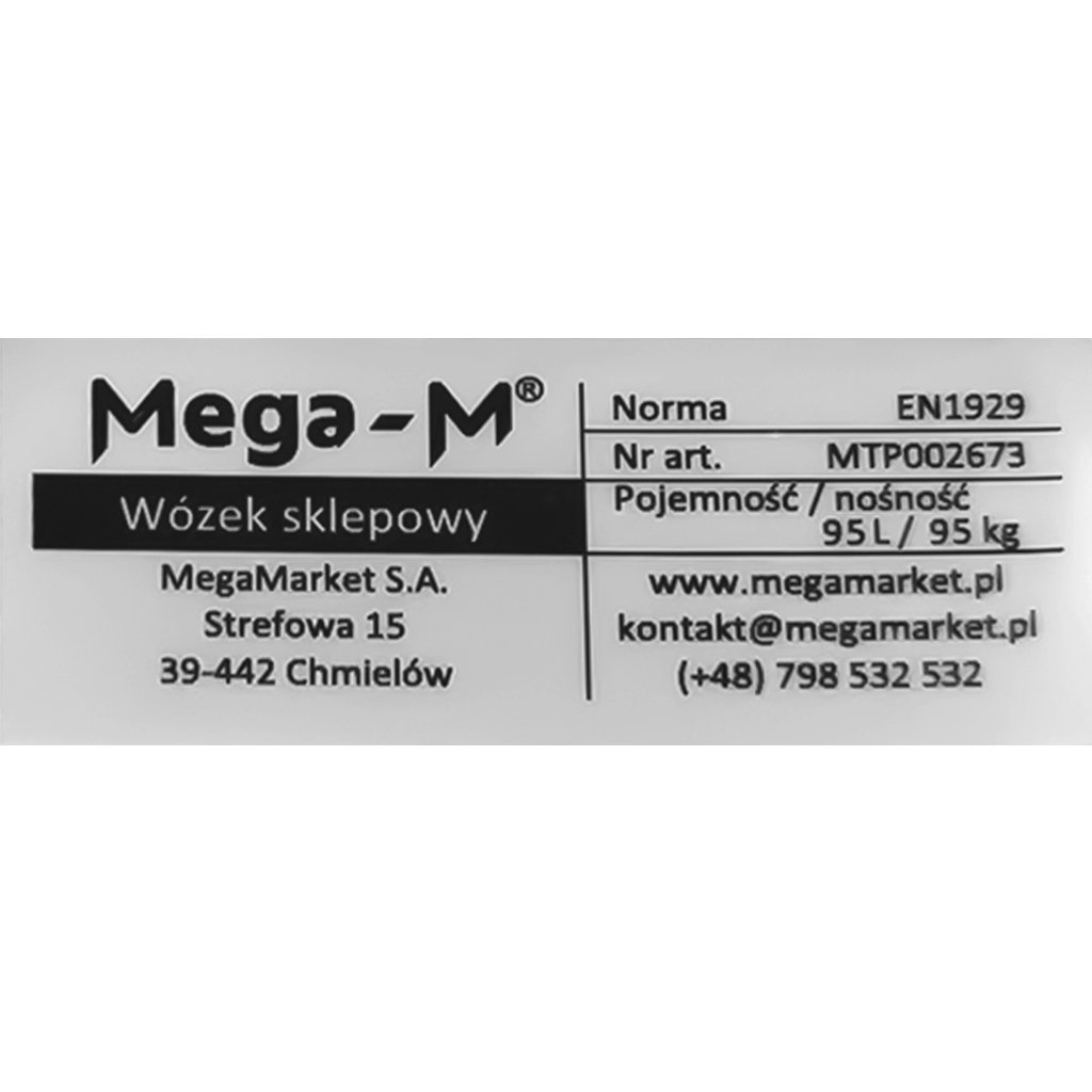 wózek na zakupy metalowy 95l