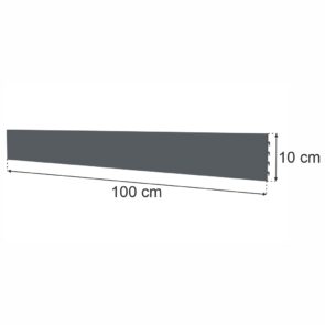 Zdjęcie produktu: Tył pełny do regału sklepowego MAGO H-10 cm L-100 cm grafit