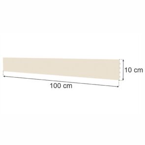 Zdjęcie produktu: Tył pełny do regału sklepowego MAGO H-10 cm L-100 cm kremowy