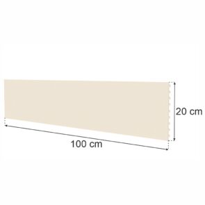 Zdjęcie produktu: Tył pełny do regału sklepowego MAGO H-20 cm L-100 cm kremowy