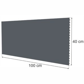 Zdjęcie produktu: Tył pełny do regału sklepowego MAGO H-40 cm L-100 cm grafit