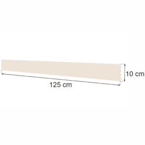 Zdjęcie produktu: Tył pełny do regału sklepowego MAGO H-10 cm L-125 cm kremowy