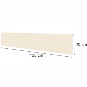 Zdjęcie produktu: Tył pełny do regału sklepowego MAGO H-20 cm L-125 cm kremowy