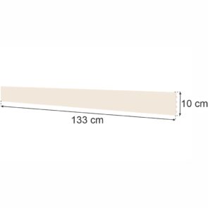 Zdjęcie produktu: Tył pełny plecy do regału sklepowego MAGO H-10 cm L-133 cm kremowy