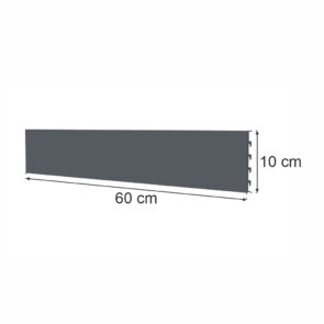 Zdjęcie produktu: Tył pełny do regału sklepowego MAGO H-10 cm L-60 cm grafit