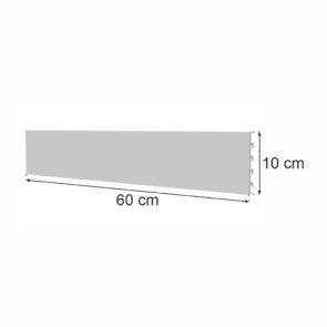 Zdjęcie produktu: Tył pełny do regału sklepowego MAGO H-10 cm L-60 cm jasny szary