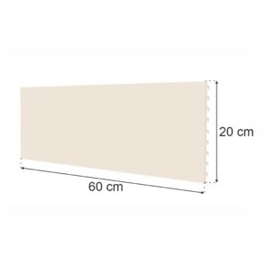 Zdjęcie produktu: Tył pełny do regału sklepowego MAGO H-20 cm L-60 cm kremowy