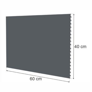 Zdjęcie produktu: Tył pełny do regału sklepowego MAGO H-40 cm L-60 cm grafit
