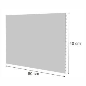 Zdjęcie produktu: Tył pełny do regału sklepowego MAGO H-40 cm L-60 cm jasny szary
