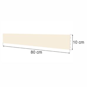 Zdjęcie produktu: Tył pełny do regału sklepowego MAGO H-10 cm L-80 cm kremowy