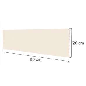 Zdjęcie produktu: Tył pełny do regału sklepowego MAGO (015) H-20 cm L-80 cm kremowy