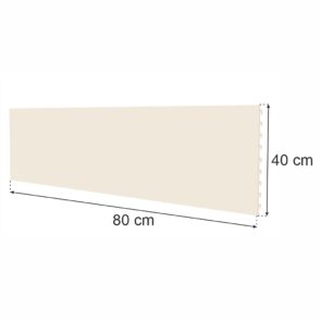 Zdjęcie produktu: Tył pełny do regału sklepowego MAGO H-40 cm L-80 cm kremowy