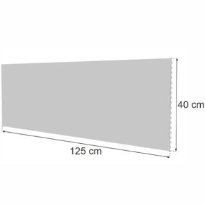 Zdjęcie produktu: Tył pełny do regału sklepowego MAGO H-40 cm L-125 cm jasny szary