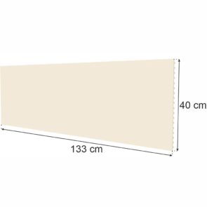 Zdjęcie produktu: Tył pełny do regału sklepowego MAGO H-40 cm L-133 cm kremowy