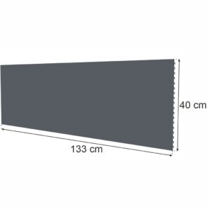 Zdjęcie produktu: Tył pełny do regału sklepowego MAGO H-40 cm L-133 cm grafit