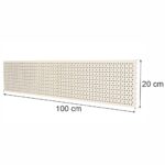Zdjęcie produktu: Tył perforowany EURO do regału sklepowego MAGO H-20 cm L-100 cm kremowy
