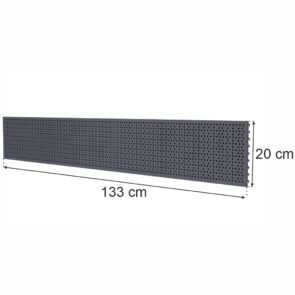 Zdjęcie produktu: Tył perforowany EURO do regału sklepowego MAGO H-20 cm L-133 cm grafit