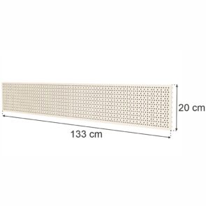 Zdjęcie produktu: Tył perforowany EURO do regału sklepowego MAGO H-20 cm L-133 cm kremowy