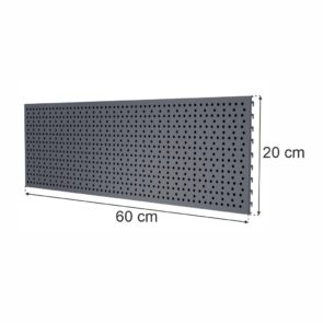 Zdjęcie produktu: Tył perforowany EURO do regału sklepowego MAGO H-20 cm L-60 cm grafit
