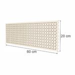 Zdjęcie produktu: Tył perforowany EURO do regału sklepowego MAGO H-20 cm L-60 cm kremowy