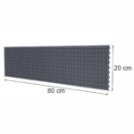 Zdjęcie produktu: Tył perforowany EURO do regału sklepowego MAGO H-20 cm L-80 cm grafit