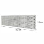 Zdjęcie produktu: Tył perforowany EURO do regału sklepowego MAGO H-20 cm L-80 cm jasny szary