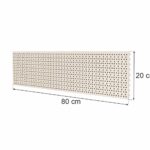 Zdjęcie produktu: Tył perforowany EURO do regału sklepowego MAGO H-20 cm L-80 cm kremowy