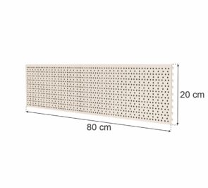 Zdjęcie produktu: Tył perforowany EURO do regału sklepowego MAGO H-20 cm L-80 cm kremowy