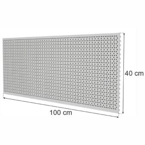 Zdjęcie produktu: Tył perforowany EURO do regału sklepowego MAGO H-40 cm L-100 cm jasny szary