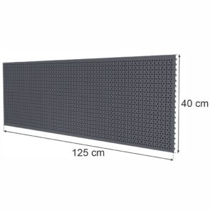 Zdjęcie produktu: Tył perforowany EURO do regału sklepowego MAGO H-40 cm L-125 cm grafit