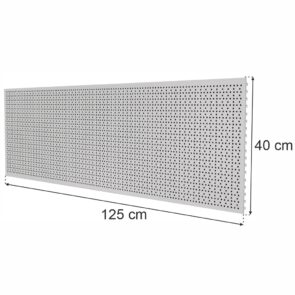 Zdjęcie produktu: Tył perforowany EURO do regału sklepowego MAGO H-40 cm L-125 cm jasny szary