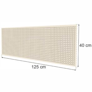 Zdjęcie produktu: Tył perforowany EURO do regału sklepowego MAGO H-40 cm L-125 cm kremowy