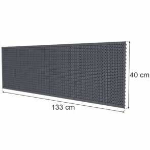 Zdjęcie produktu: Tył perforowany EURO do regału sklepowego MAGO H-40 cm L-133 cm grafit
