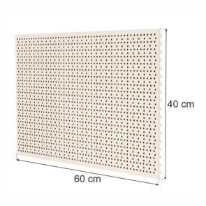 Zdjęcie produktu: Tył perforowany EURO do regału sklepowego MAGO H-40 cm L-60 cm kremowy
