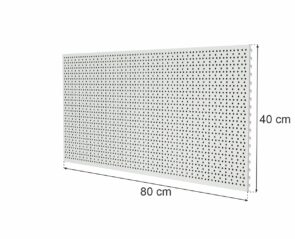 Zdjęcie produktu: Tył perforowany EURO do regału sklepowego MAGO H-40 cm L-80 cm jasny szary