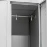 Szafka pracownicza BHP 6-drzwiowa szerokość 90 cm MTP002642 drążek