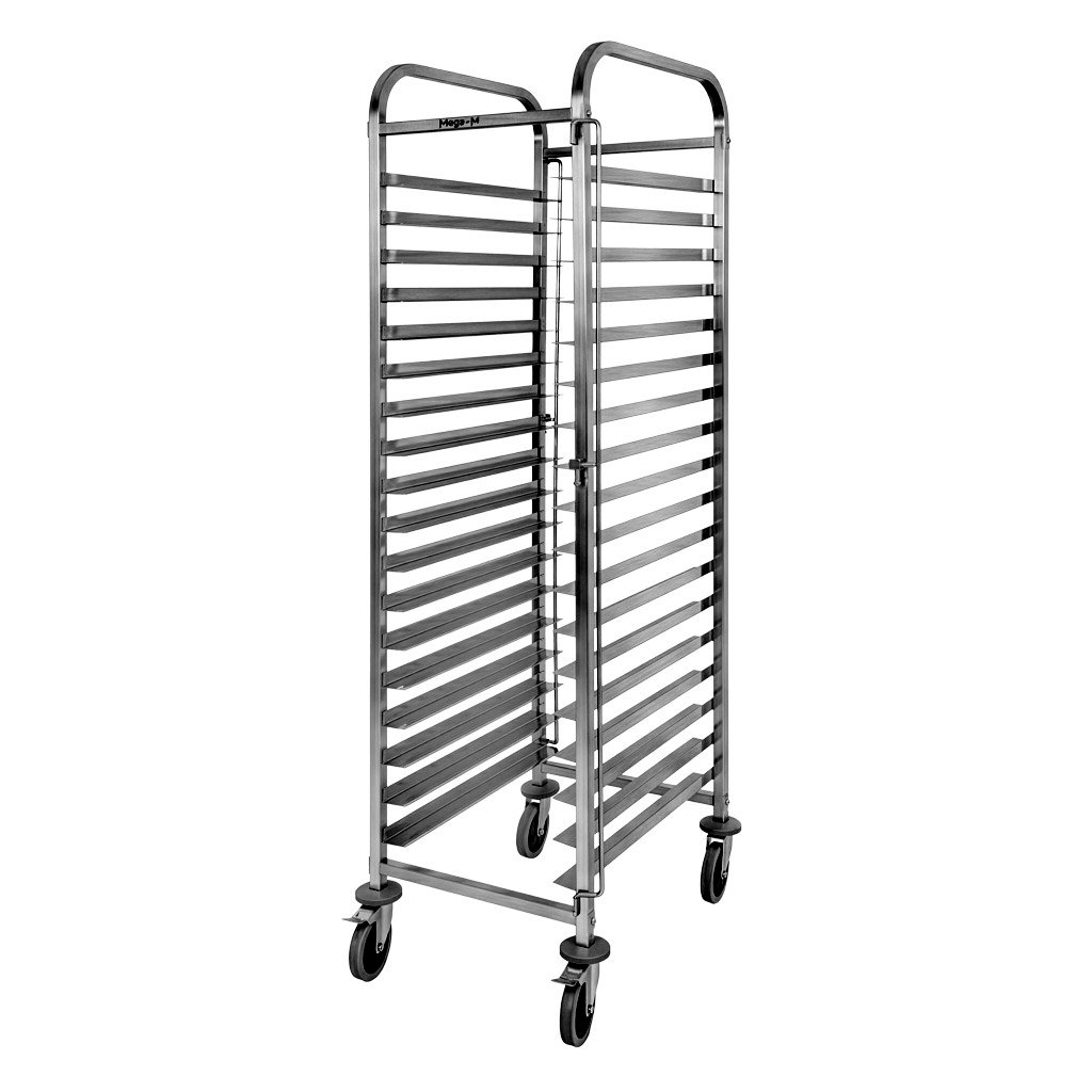 Wózek regał mobilny na tace, wózek gastronomiczny Mega-M 62x47x174 cm