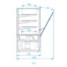 Witryna cukiernicza RAPA Excellente C-C 100x79.5 cm Plug-in