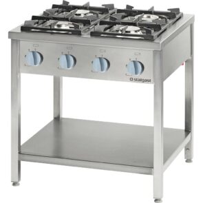Zdjęcie produktu: Kuchnia gazowa czteropalnikowa z półką STALGAST 999551 36kW G20