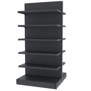 Zdjęcie produktu: Regał sklepowy MAGO gondola H-210 cm L-103 cm moduł bazowy grafitowy