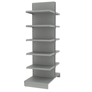Zdjęcie produktu: Regał sklepowy MAGO gondola H-210 cm L-61.5 cm moduł dostawny jasny szary