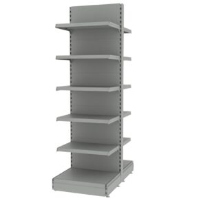 Zdjęcie produktu: Regał sklepowy MAGO gondola H-210 cm L-63 cm moduł bazowy jasny szary